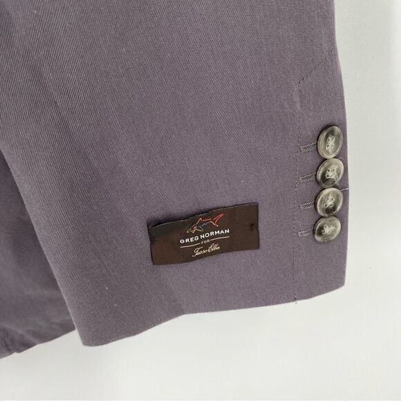 Greg Norman Men’s Gray Blue Sports Blazer Suit Jacket size 42R - Picture 2 of 6